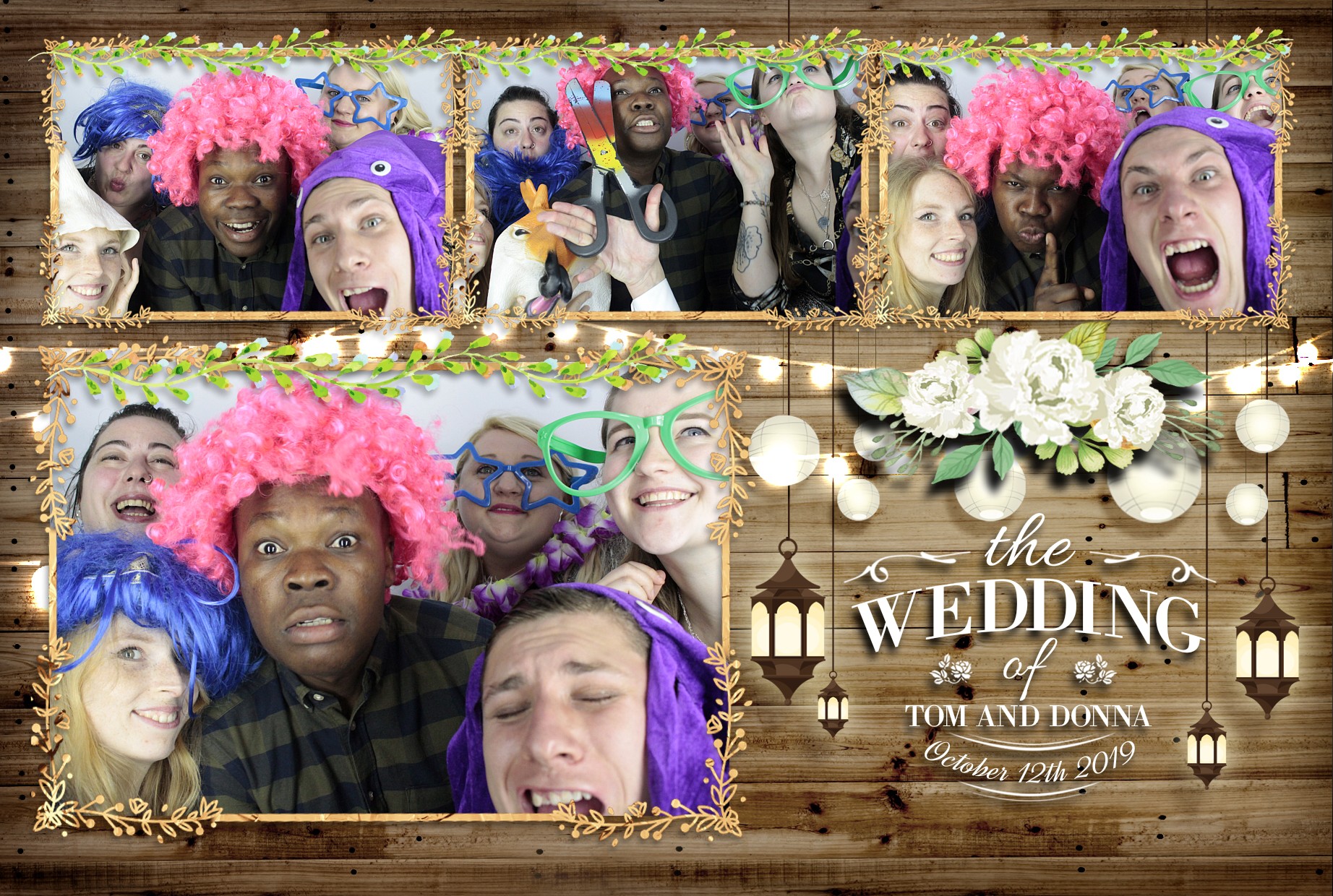 Tom & Donna's Wedding  | View more photos from the event at gallery.myphotoboothexperience.co.uk/u/MyPhotoBoothExperienceLtd/Tom-Donnas-Wedding
